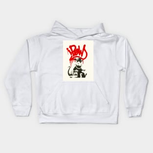 Banksy Gangsta Rat Art Kids Hoodie